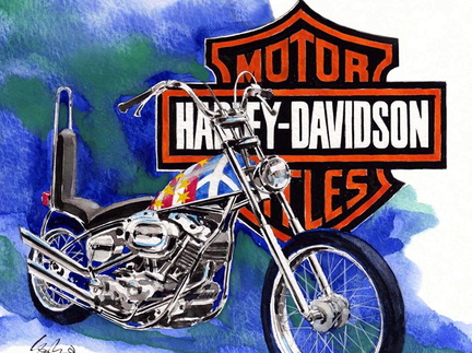 68-Harley Davidson chopper - C¢pia