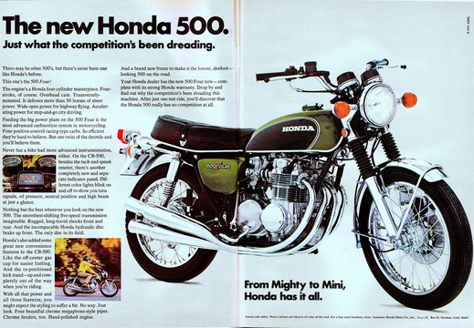Honda CB 500 1971 (Usa)