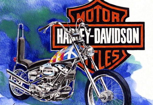 68-Harley Davidson chopper - C¢pia