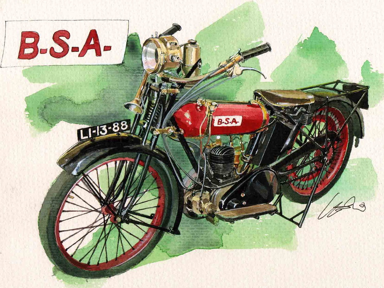 540-BSA Round Tank (1926) - C¢pia